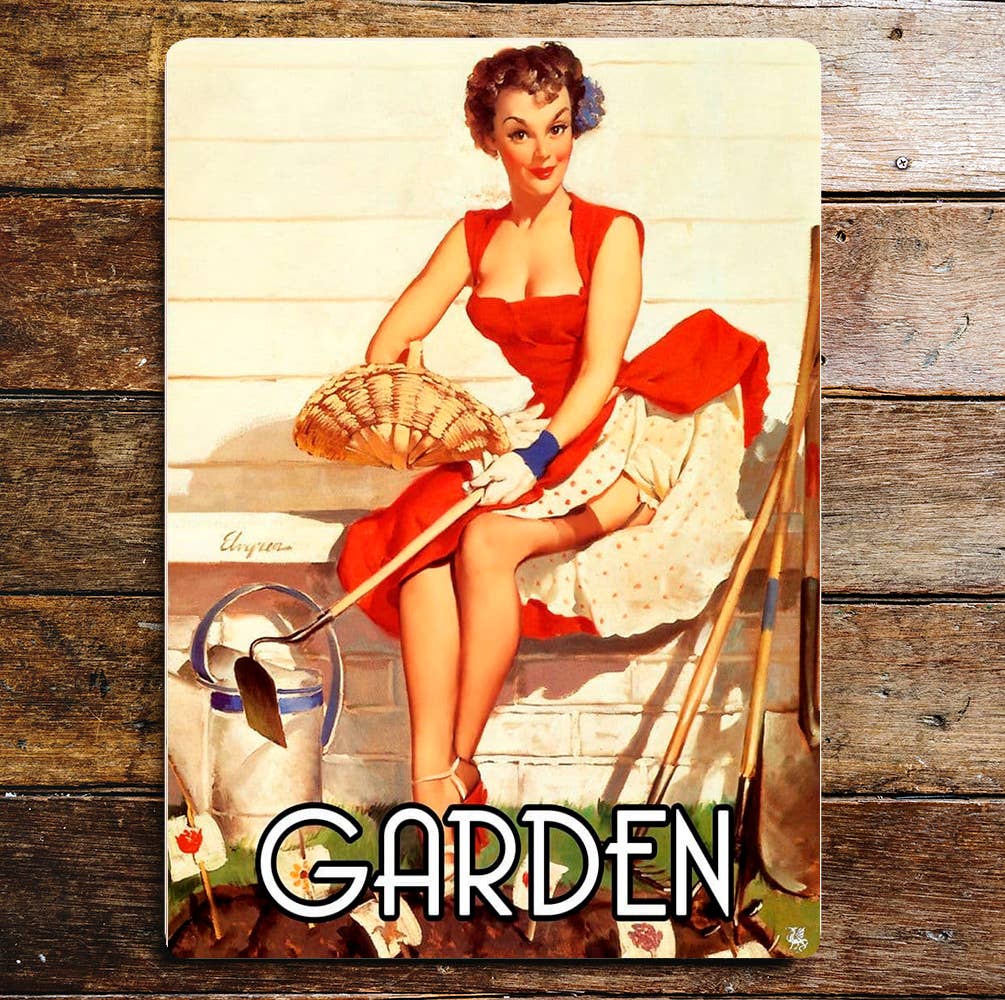 Garden Door Sign | Metal Sign