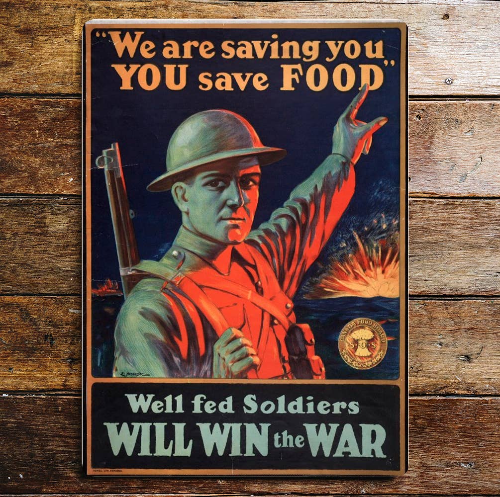 We are saving You You Save Food Well | Metal Sign
