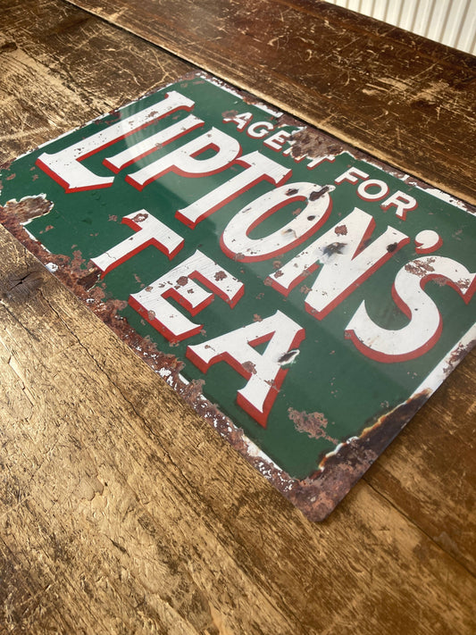 Liptons Tea | Metal Advertising Wall Sign