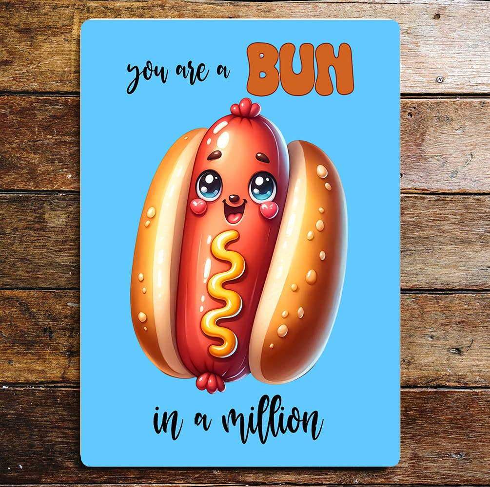 You're bun in a million | Valentine | Metal Sign Plaque