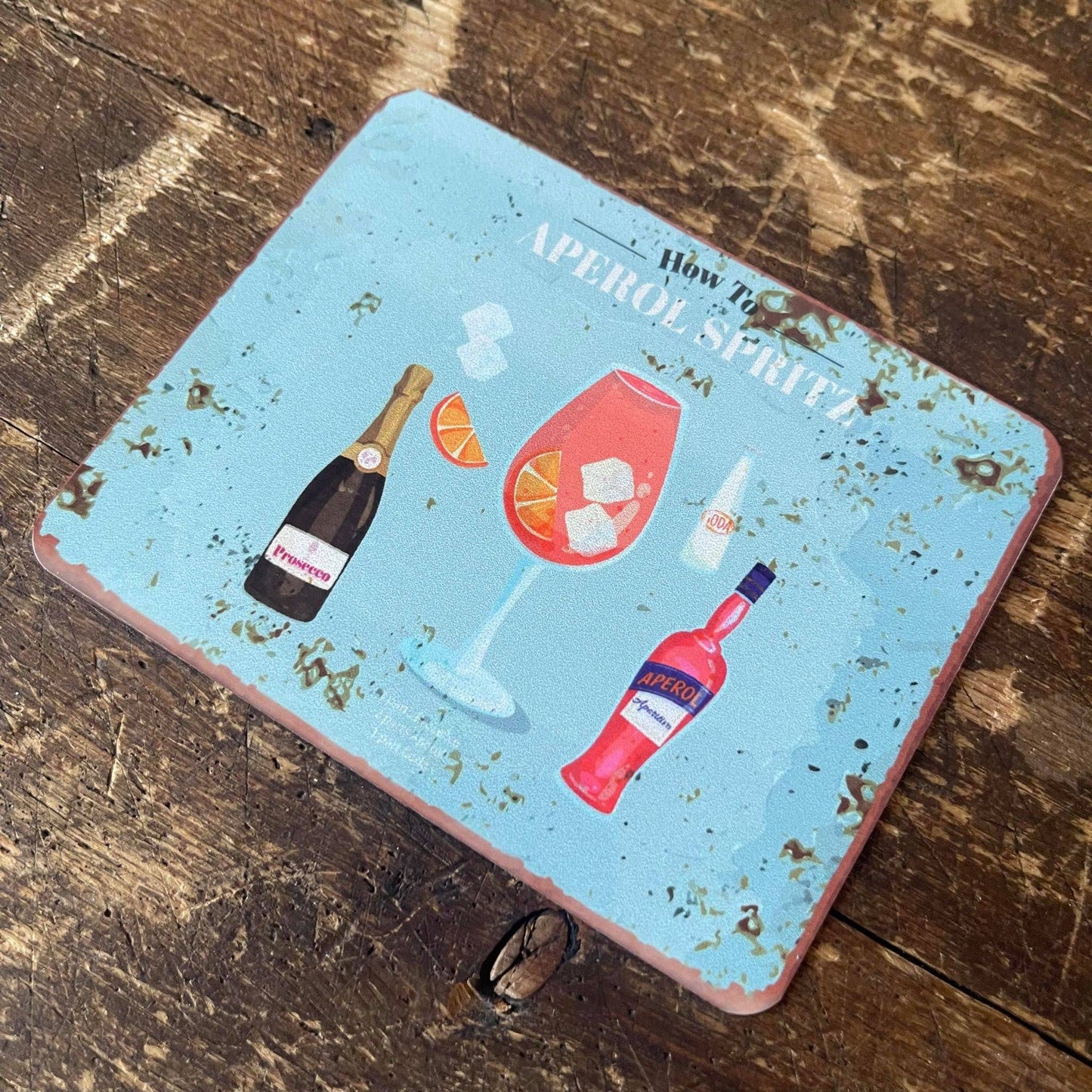 how to aperol spritz Drink | Metal Sign Plaque