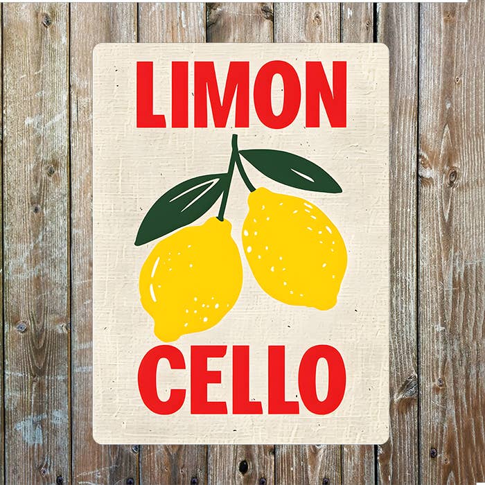 limon cello limoncello Kitchen | Metal Sign Plaque