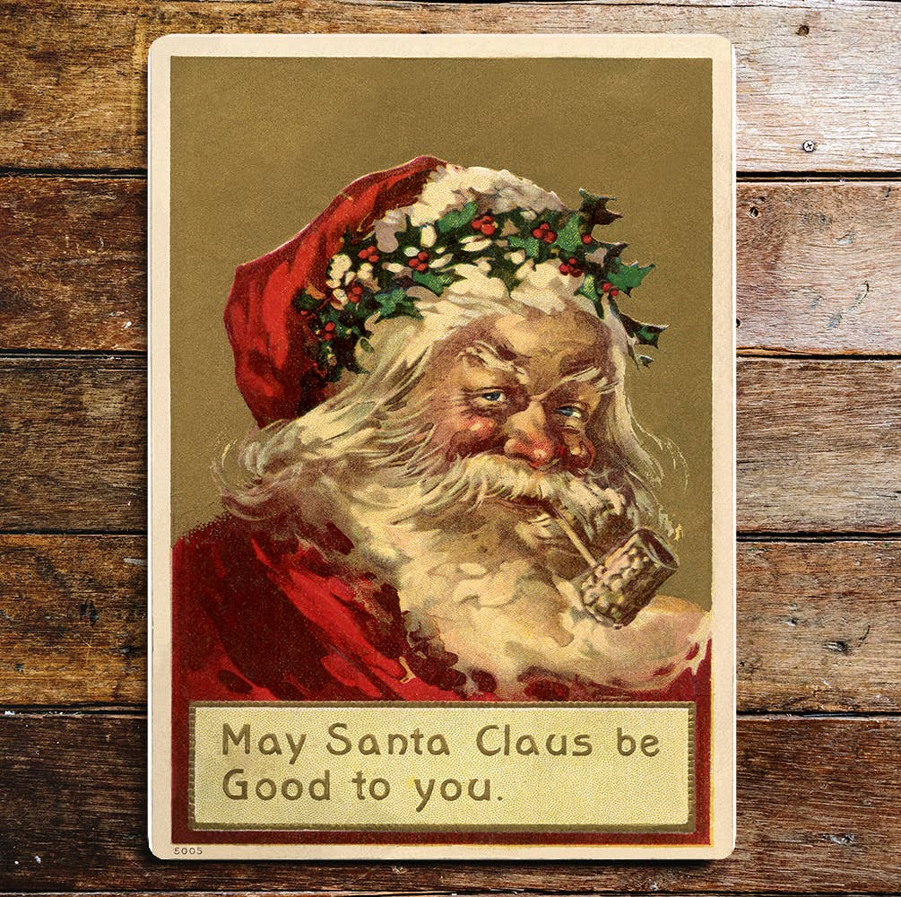 May Santa Be Good To You Christmas | Metal Wall Sign