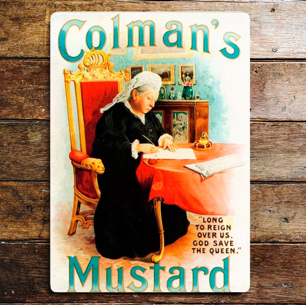 Colmans Mustard Queen | Metal Advertising Wall Sign