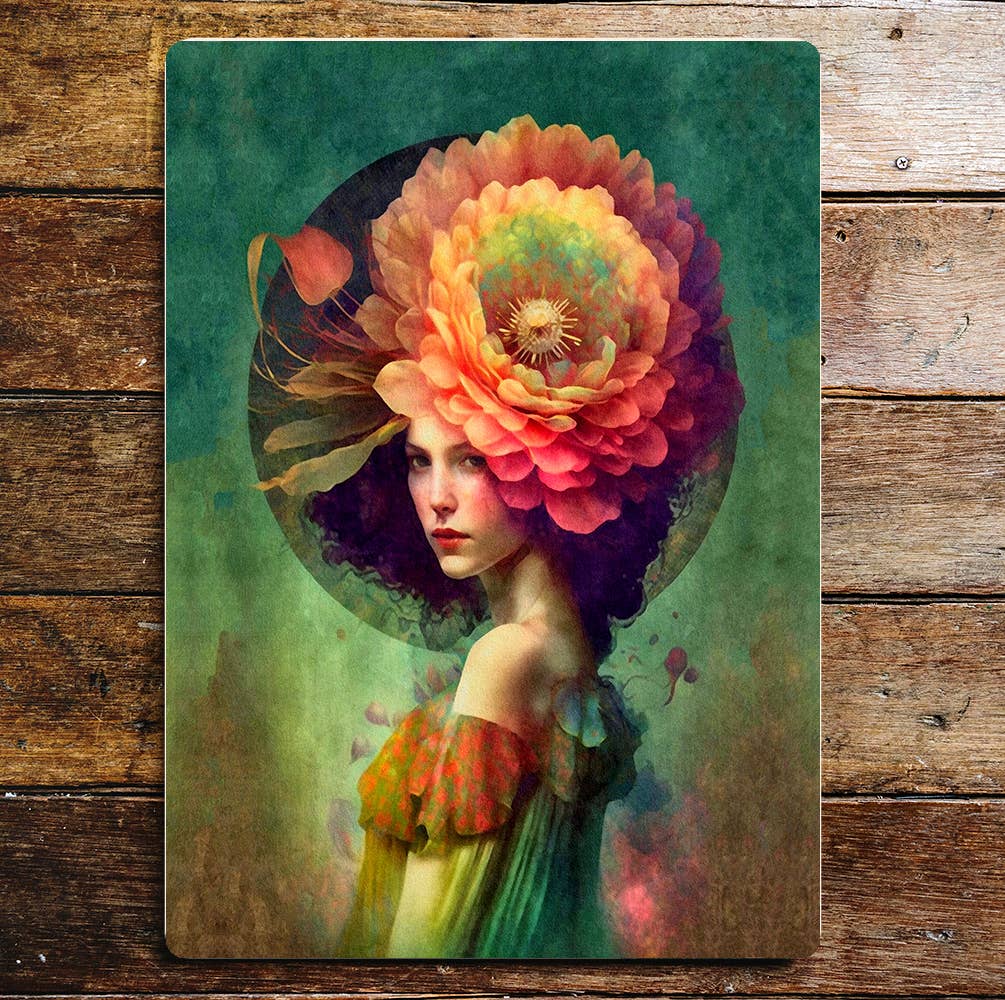 Flower Art | Metal Sign Plaque