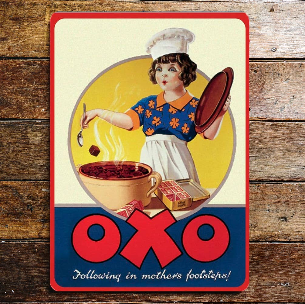 Oxo Cube Following in Mothers Footsteps | Metal Sign