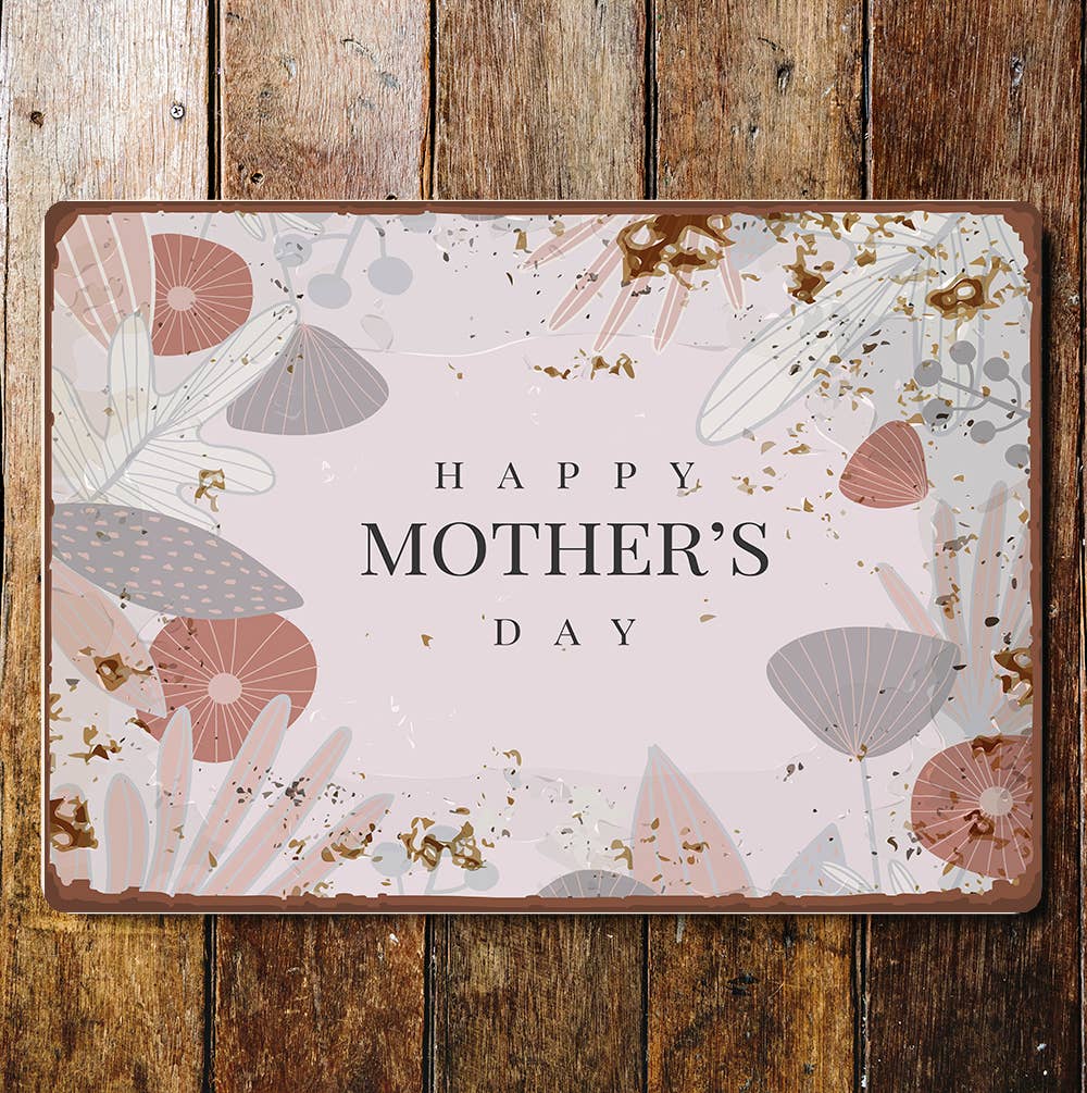 Happy Mothers Day Pink | Metal Wall Sign Plaque