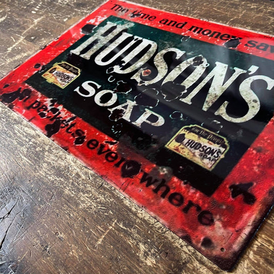 Hudson Soap | Metal Advertising Wall Sign