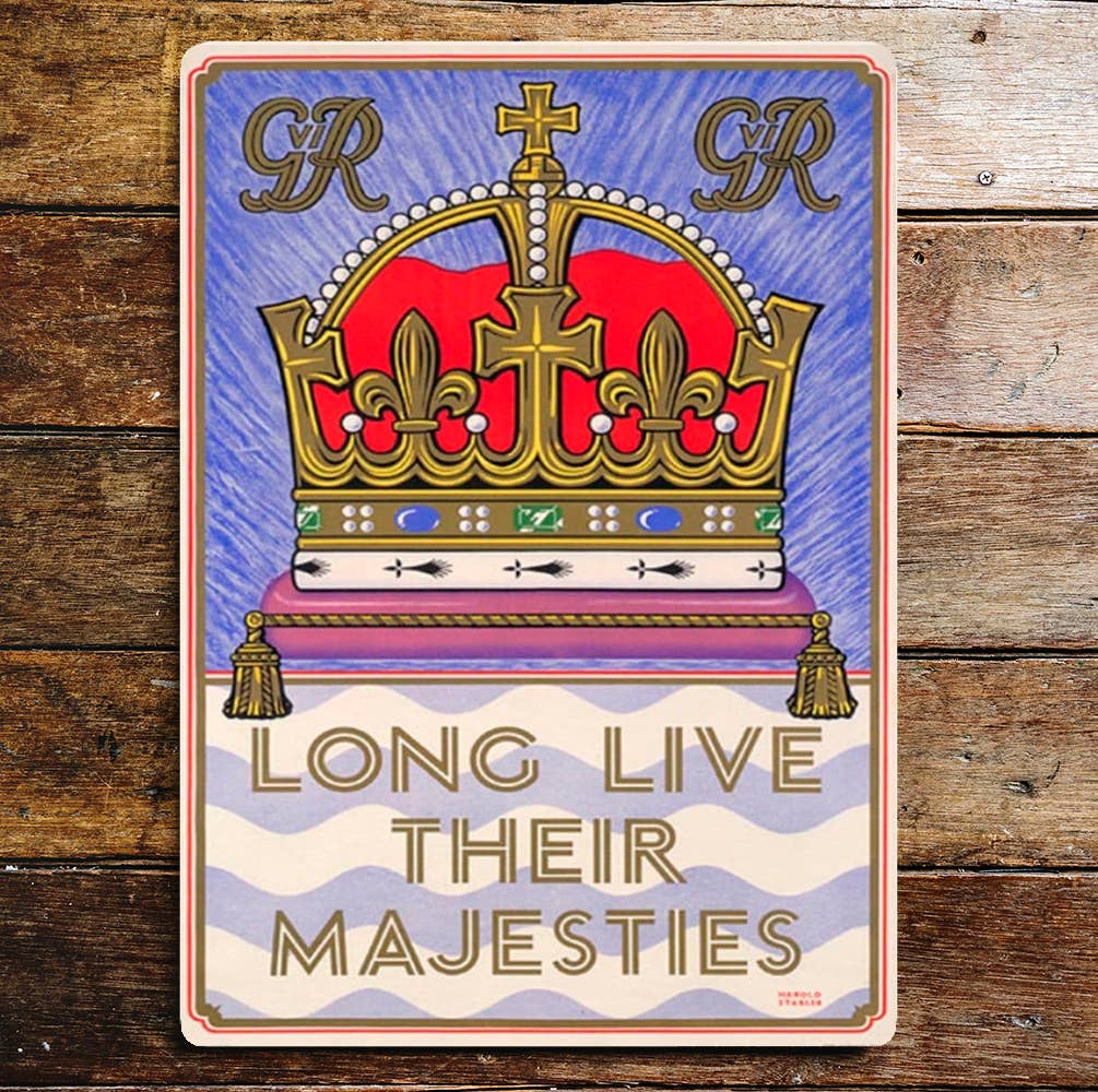 Long Live Their Majesties Queen Elizabeth II | Metal Sign