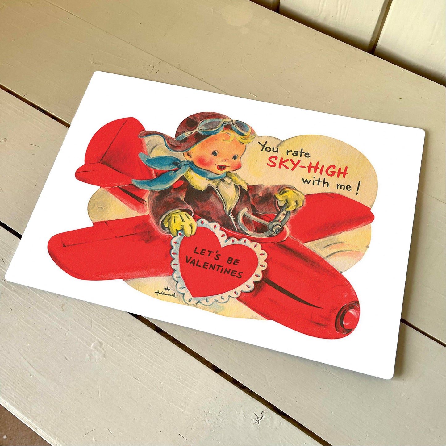 You Rate SkyHigh With Me ! | Retro Valentine | Metal Sign