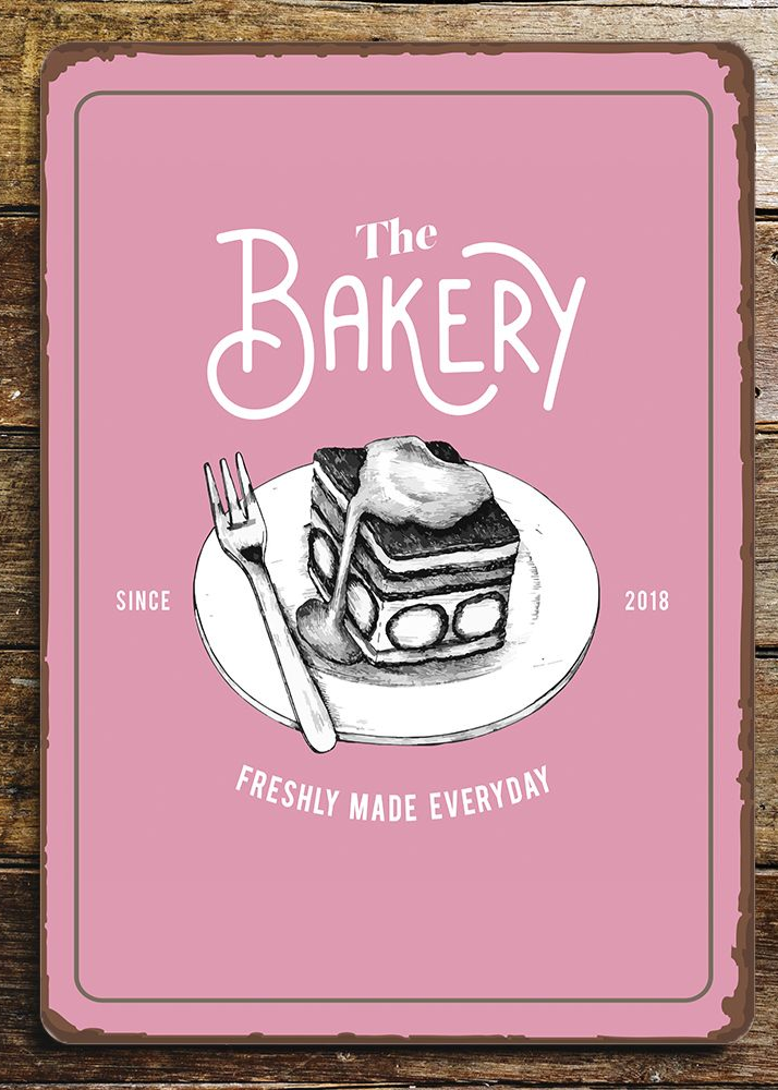That Bakery Cakes Metal Sign Plaque