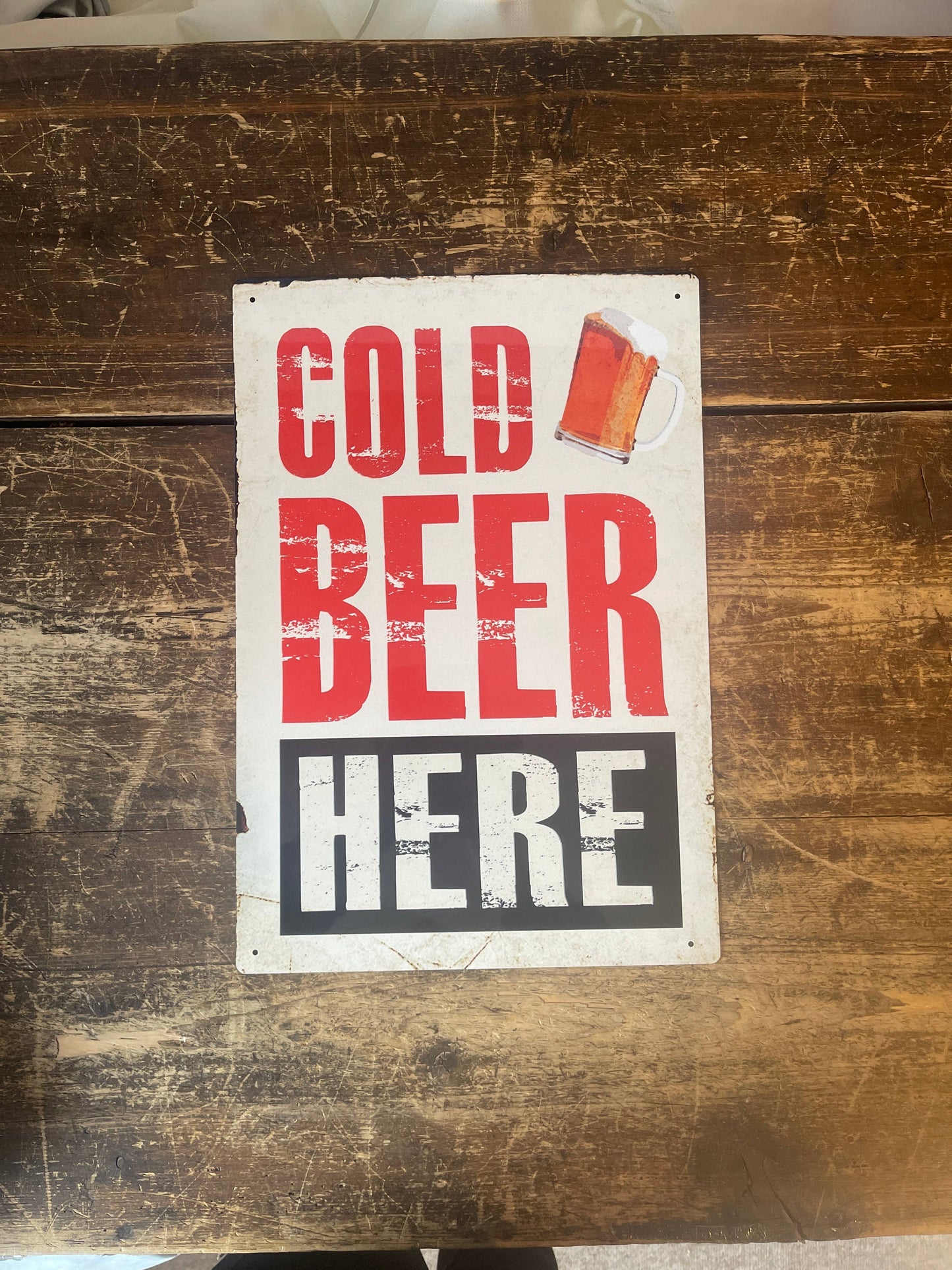 Cold Beer Here | Metal Sign