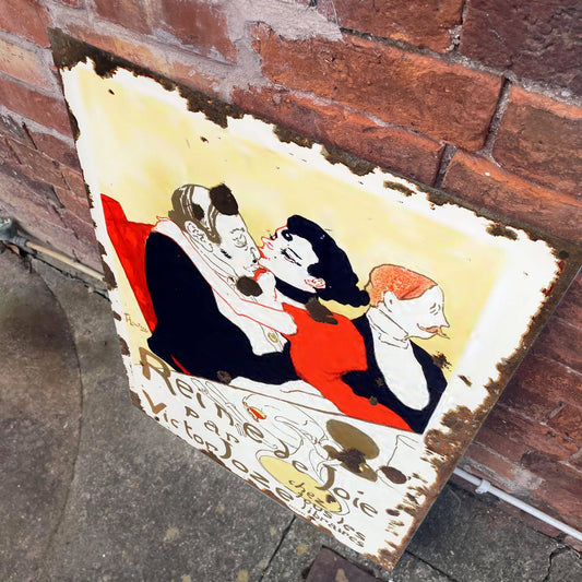 French reine de joie | Metal Advertising Wall Sign