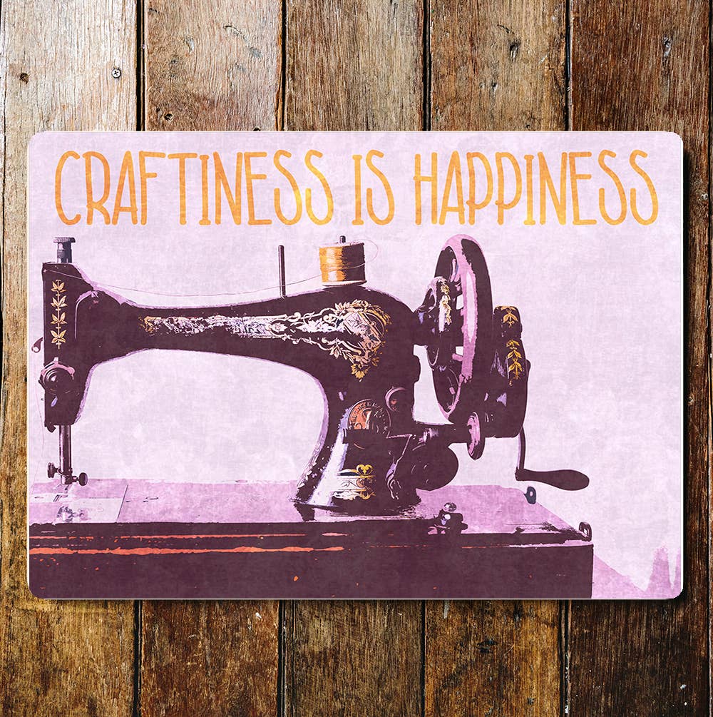 Sewing machine creative art vintage Metal Sign Plaque