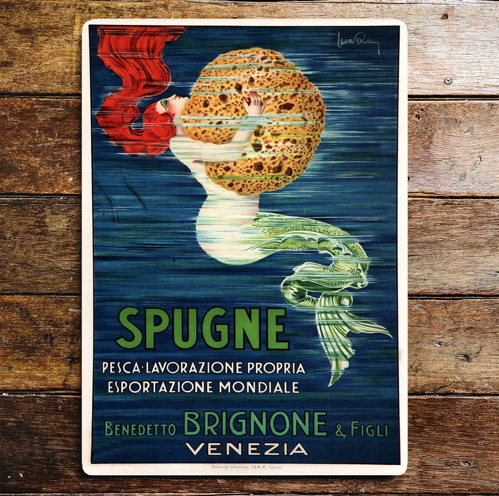 Advertising mermaid art Vintage | Metal Sign Plaque