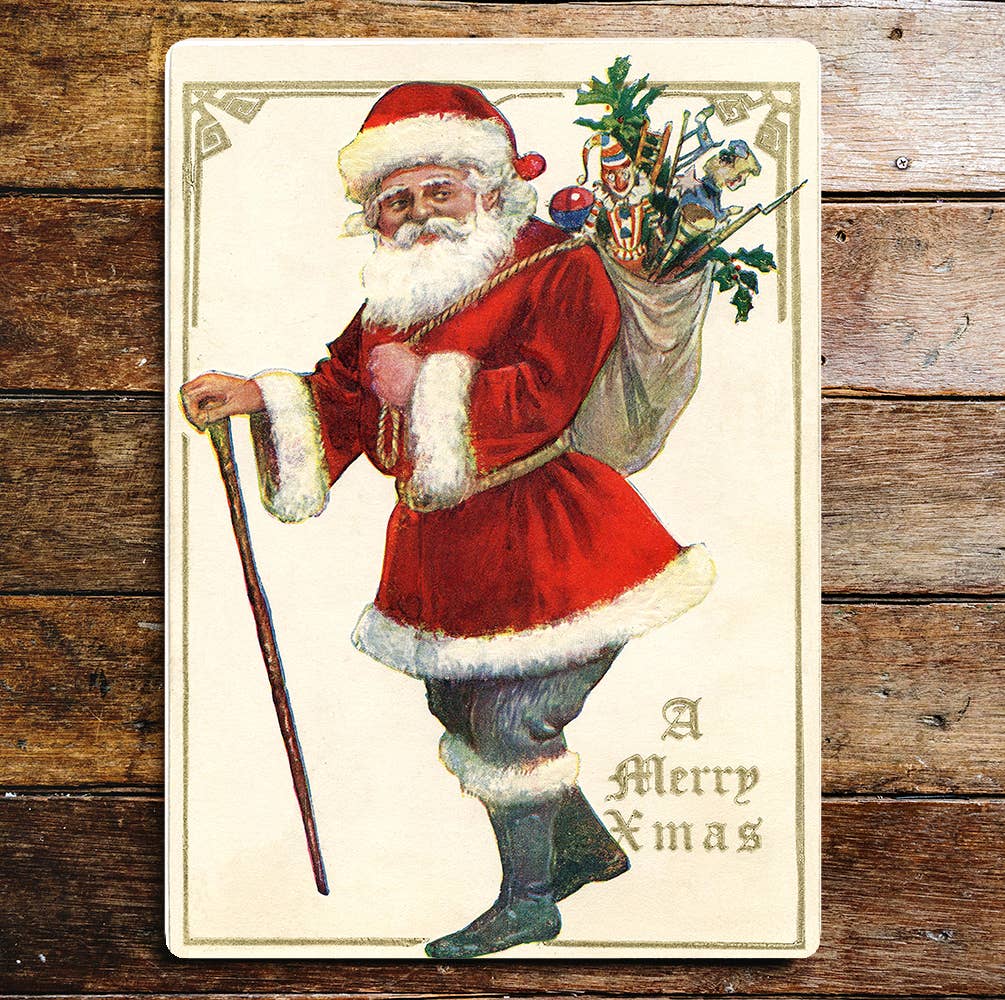 SANTA CAIN SACK XMAS Christmas Metal Wall Sign (Copy)
