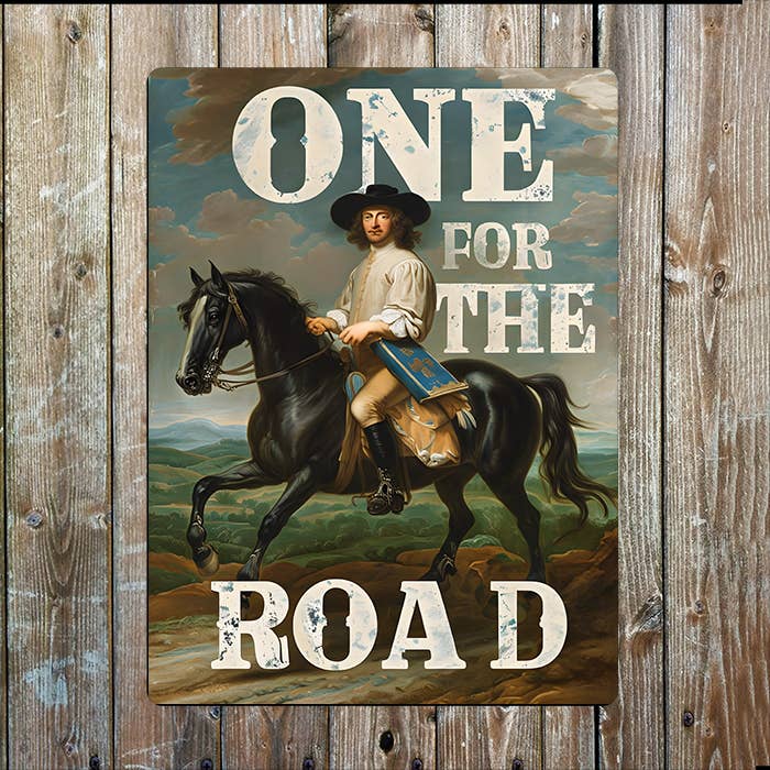 One For The Road Graffiti Painting | Metal Sign Plaque