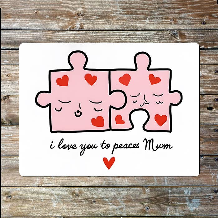 Love You Tp Pieces Mothers Mum Day | Metal Sign Plaque