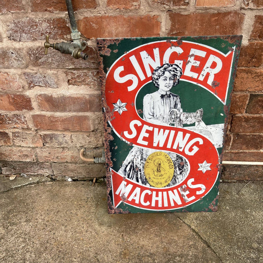 Genuine Singer Sewing Machine S | Metal Sign
