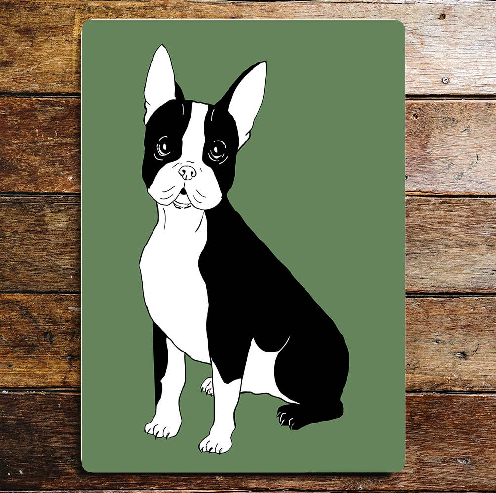 French Bulldog Black And White | Metal Wall Sign Plaque