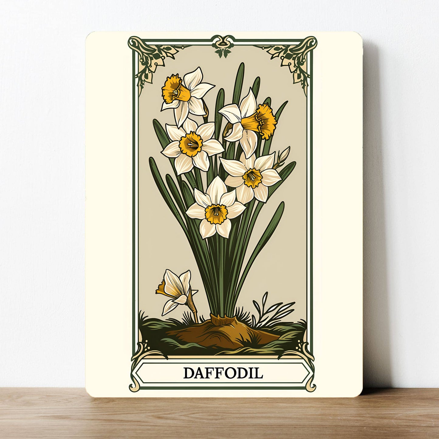 Daffodil Flower Vintage | Metal Sign Plaque