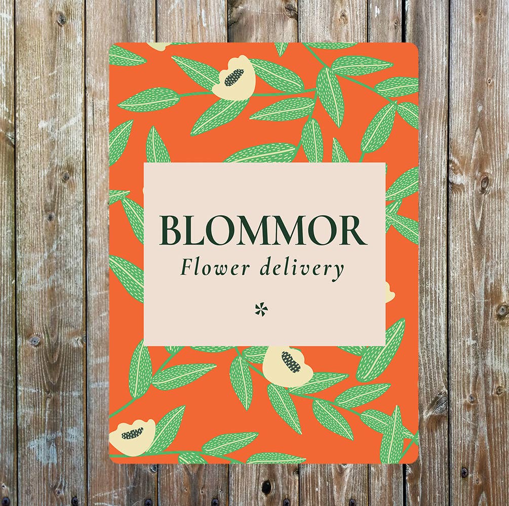 Bloomer Flower Delivery | Metal Wall Sign Plaque
