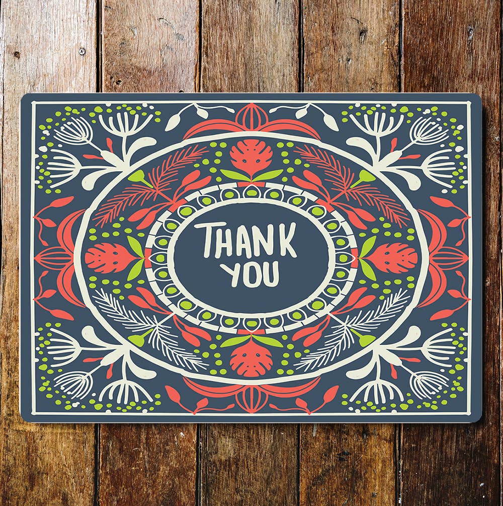 Thank you notice wall art Metal Sign Plaque