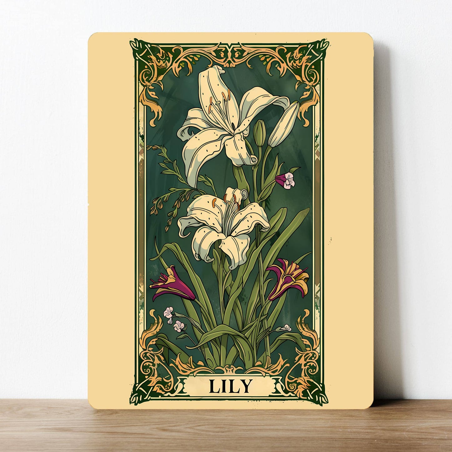 Lily Flower Floral Vintage | Metal Sign Plaque