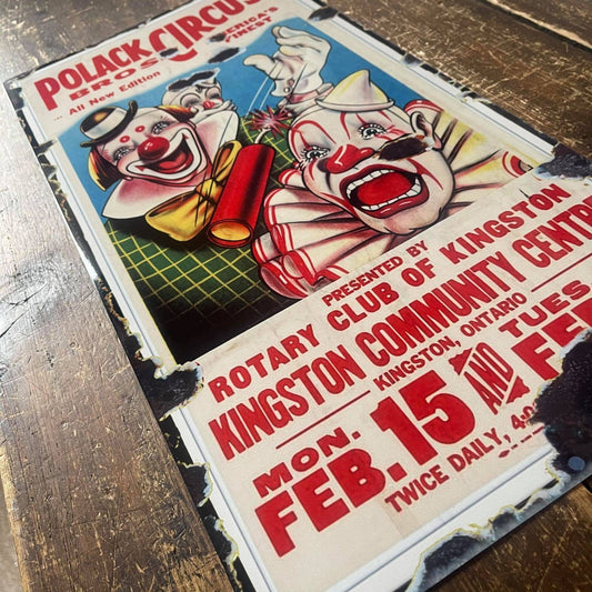 Circus Clowns Poster | Metal Sign