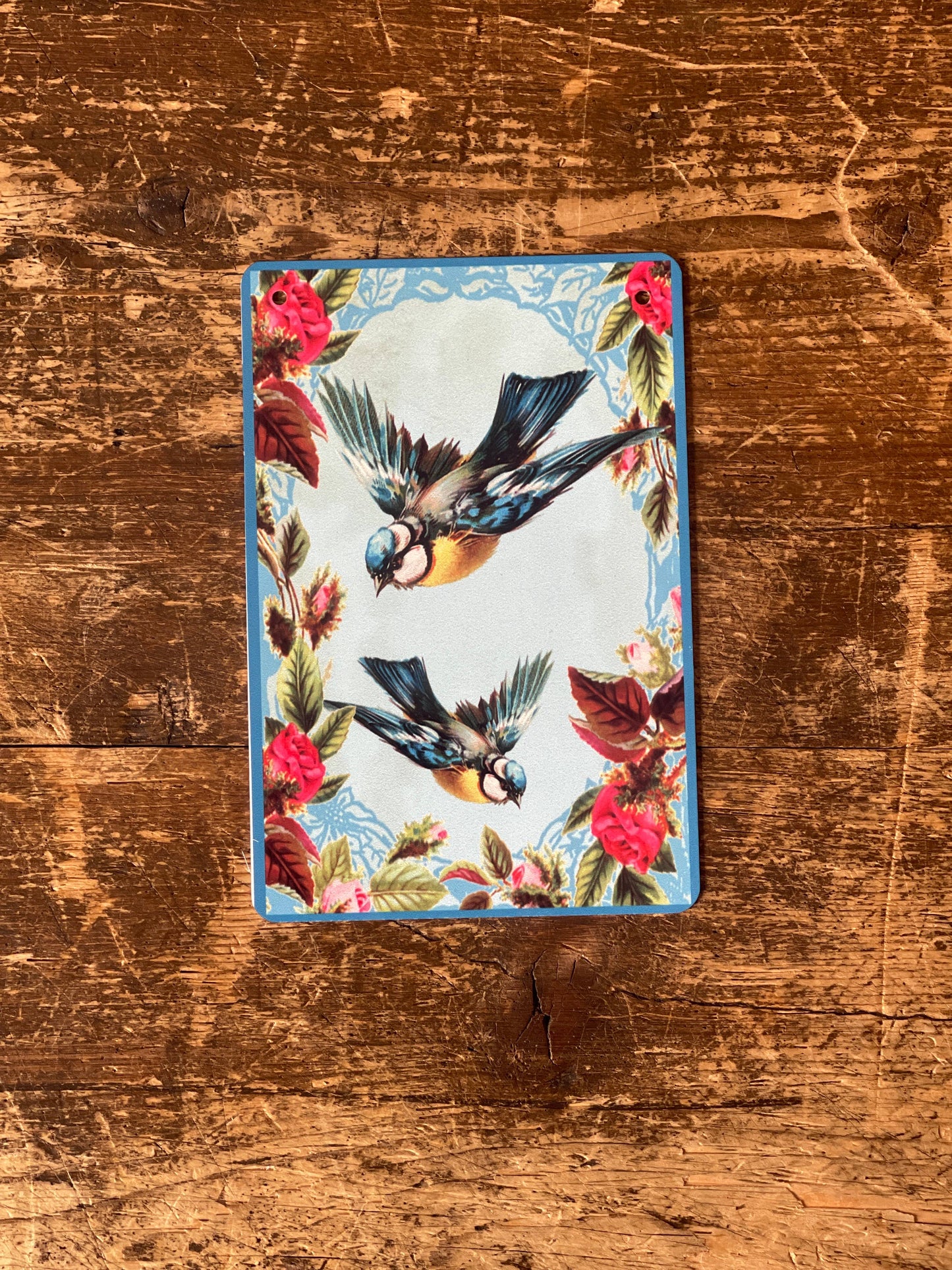 Blue Birds Collage | Metal Humour Wall Sign