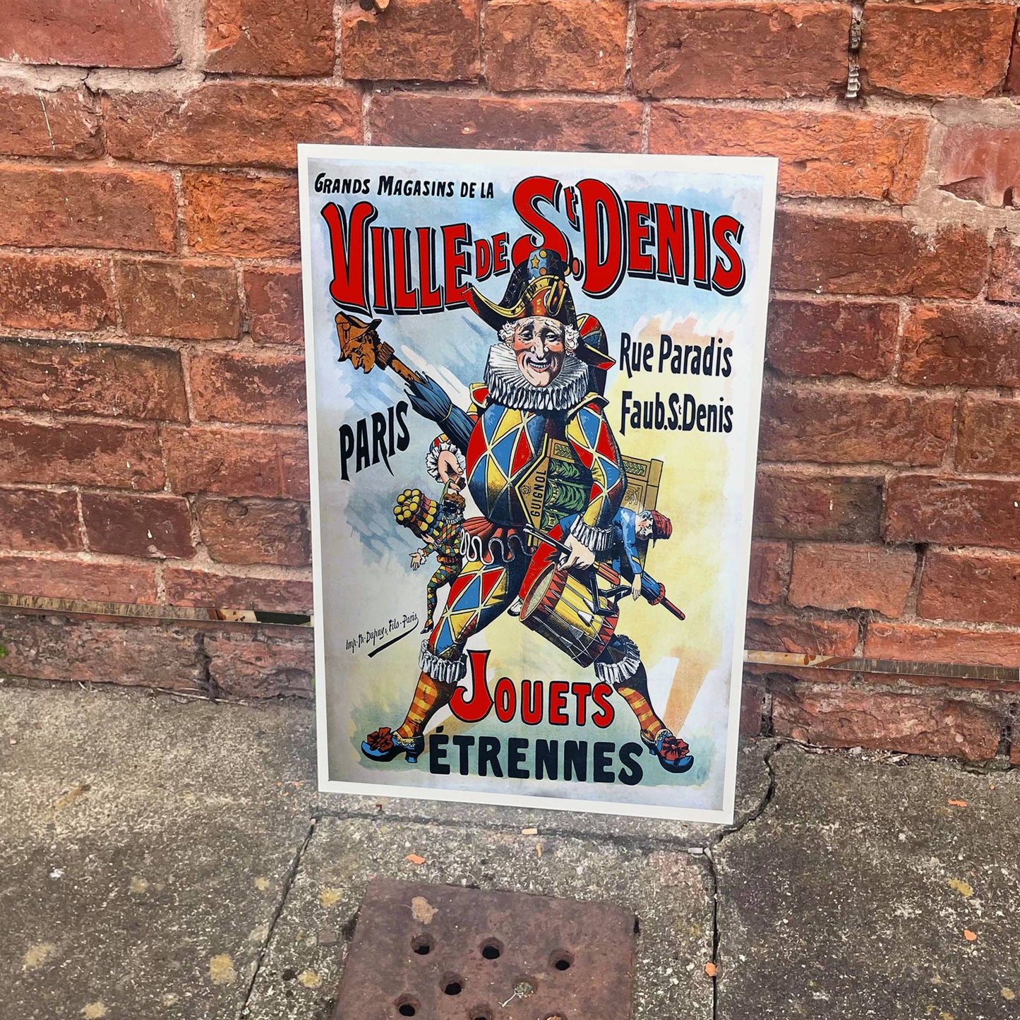 French Ville De St Denis Jouets | Metal Sign Plaque