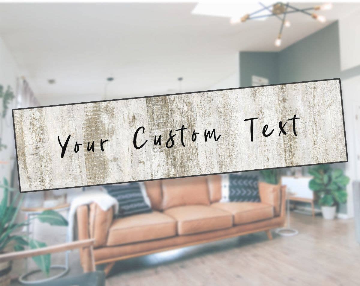 Personalised Custom Your Any Text Metal Sign Plaque