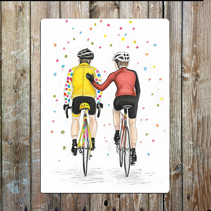 Cycling Bike | Father's Day | Metal Sign Plaque