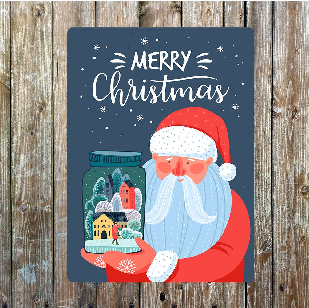 Merry Christmas, father Christmas, | Metal Sign Plaque