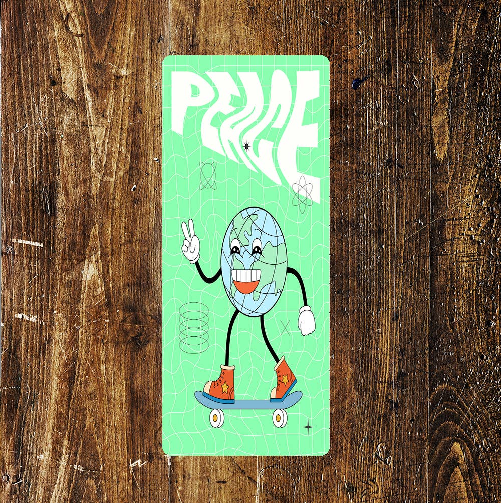 World Peace Positive Bright Colourful Fun Art | Metal Sign
