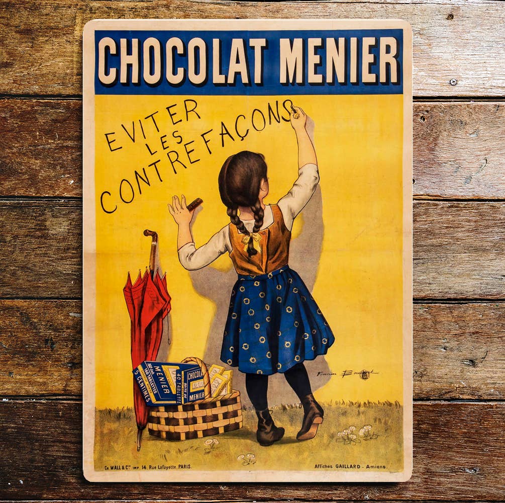 Chocolate Menier | Metal Advertising Wall Sign