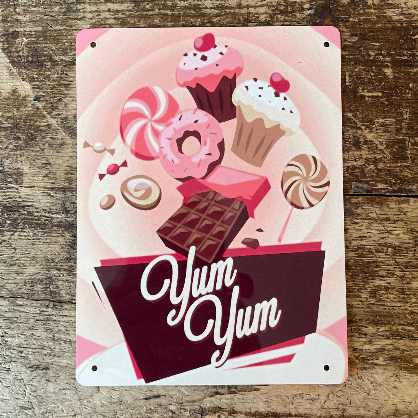 Yum Yum Cakes | Retro | Metal Wall Sign