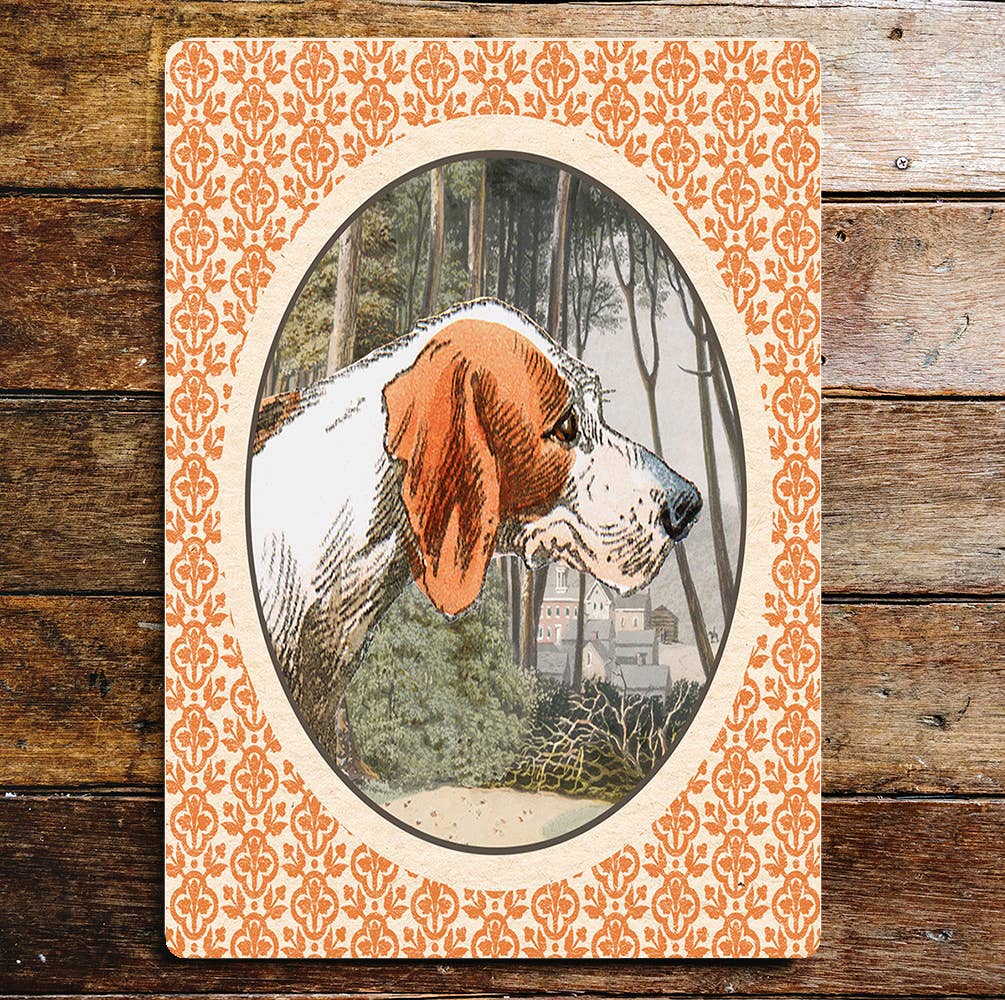 Hound Hunting Dog | Metal Sign Plaque
