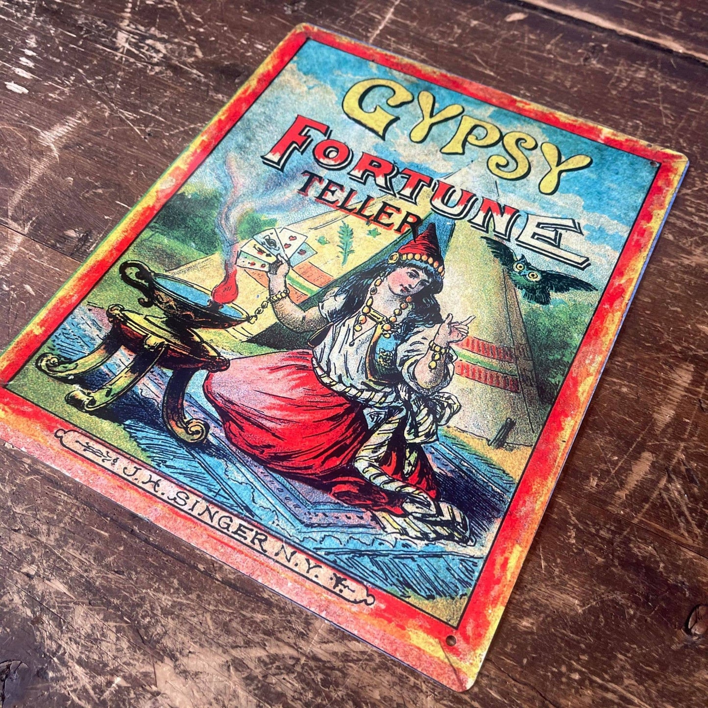 Gypsy Fortune Teller | Metal Sign Plaque