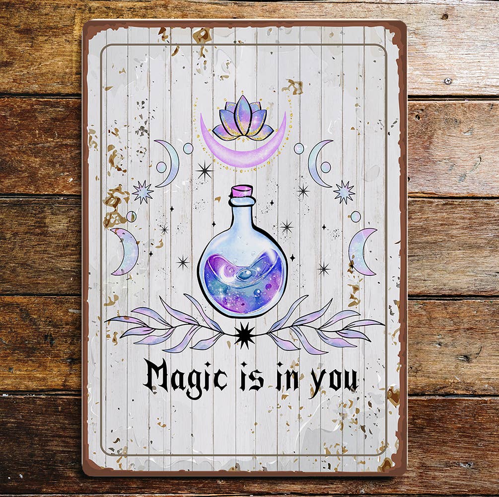 Magic Is In You Potion Bottle | Metal Sign Plaque