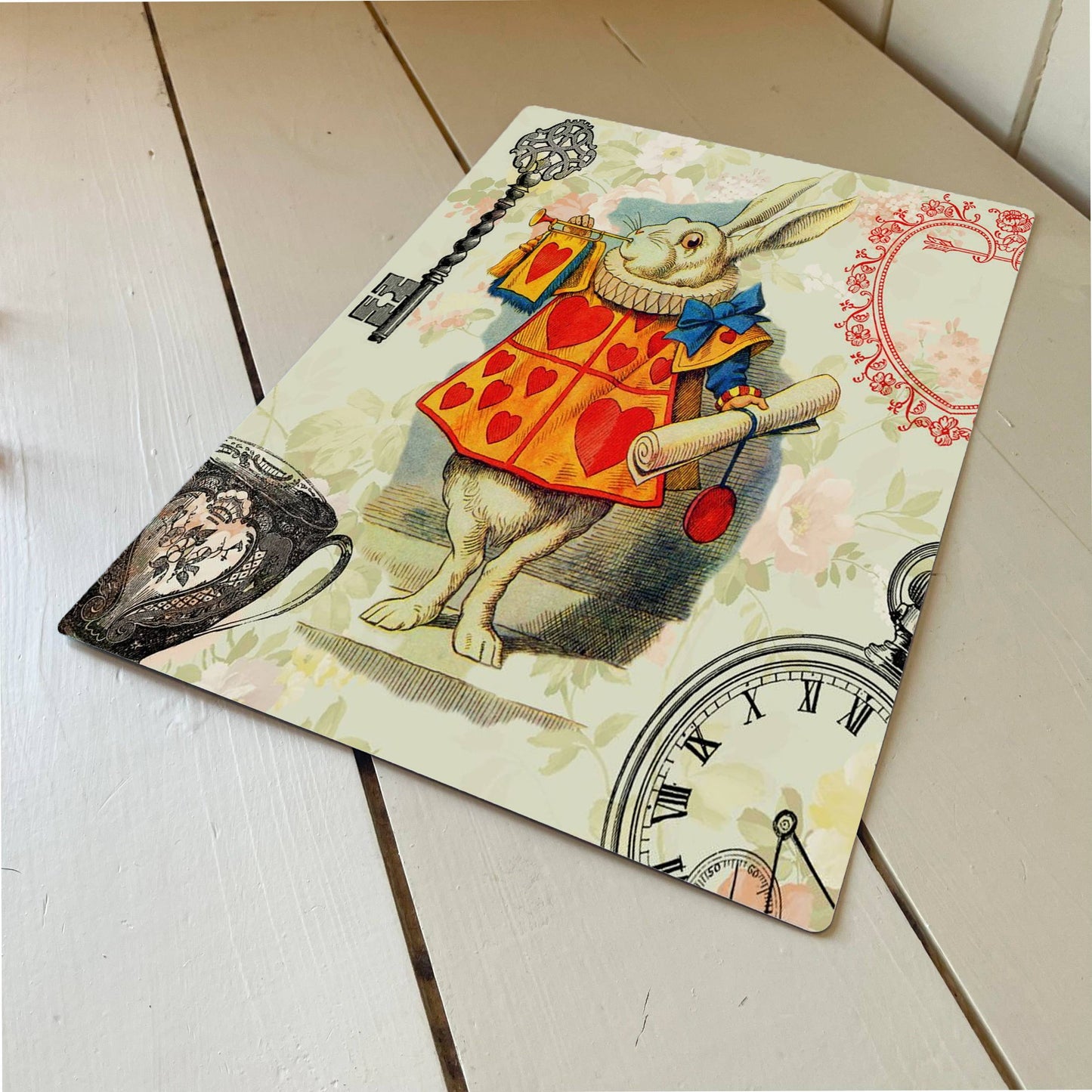 Alice in wonderland, White Rabbit | Metal Wall Sign