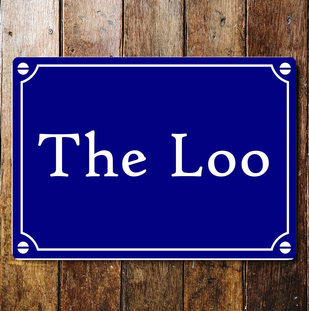 Loo Toilet Seat | Metal Sign Plaque