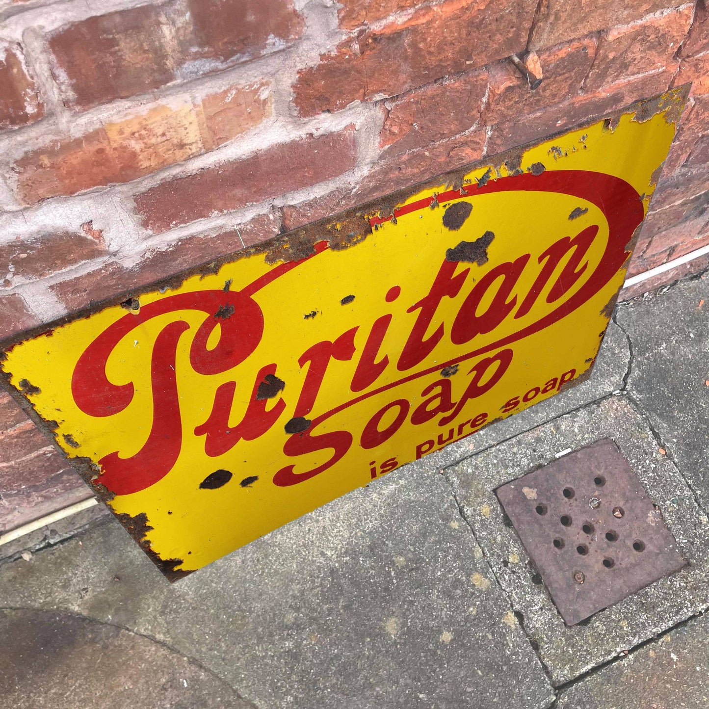 Puritan Soap Metal Advertising Wall Sign