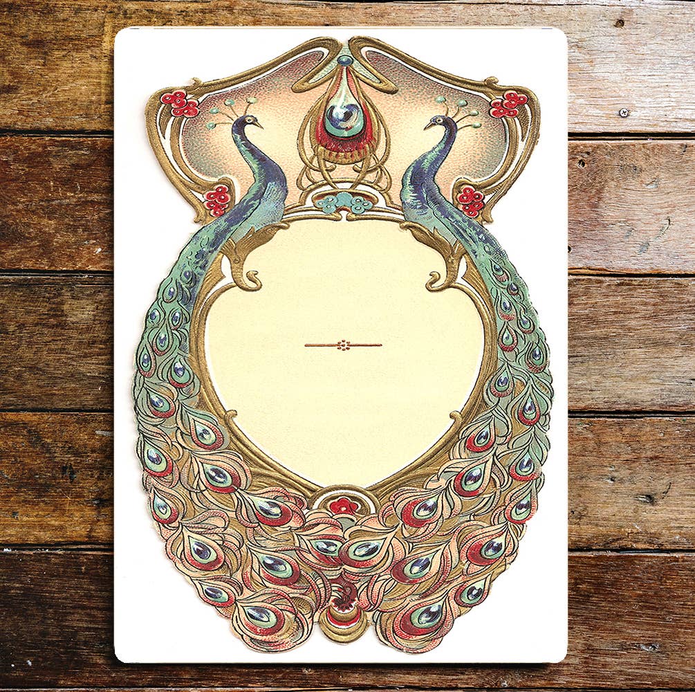 Peacocks Tail Plaque Metal Wall Sign Plaque