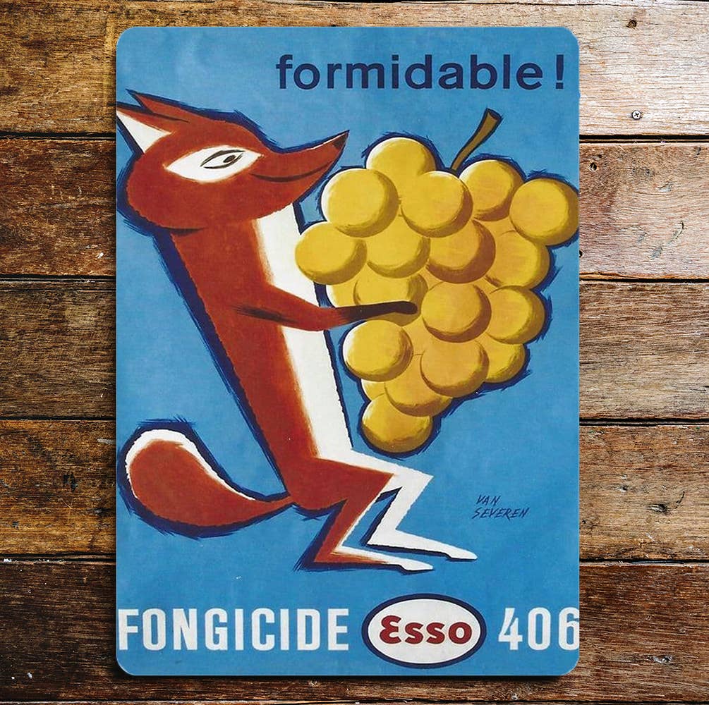ESSO Formidable Fox | Metal Advertising Wall Sign