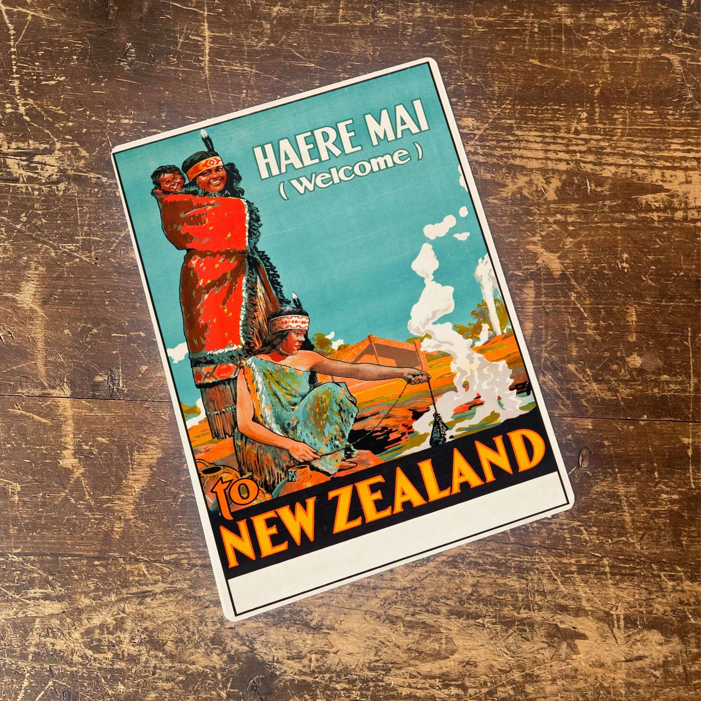 Welcome To New Zealand | Metal Travel Wall Sign