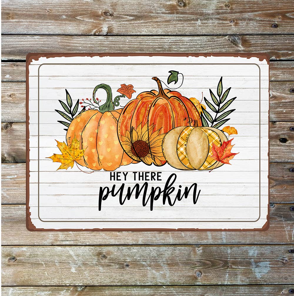 Pumpkin fun Metal Sign Plaque