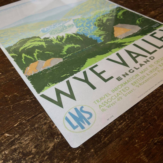 Wye Valley England British Railways | Metal Travel Wall Sign