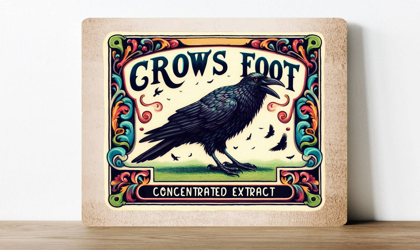 Crows Foot Halloween | Metal Sign Plaque