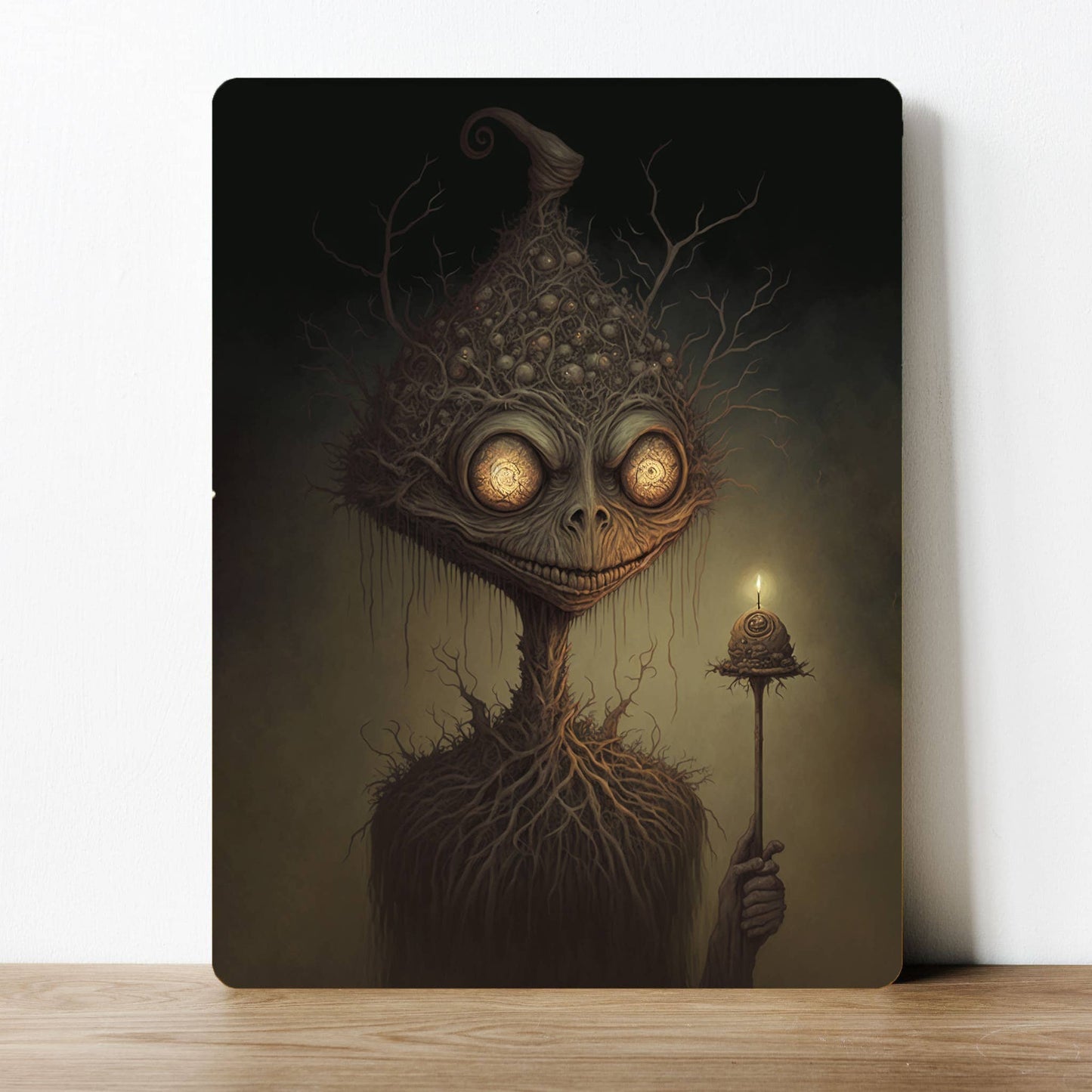 Gothic Earth Monster Dark Fantasy | Metal Sign Plaque
